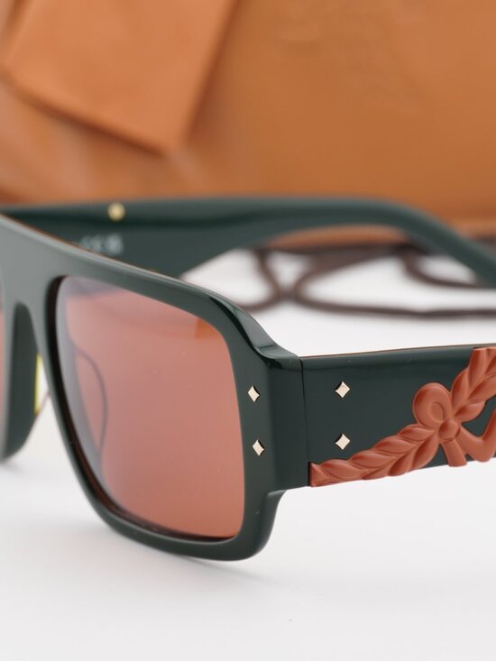 MCM MW0022 96J Square Sunglasses – Green / Roviex main image 7